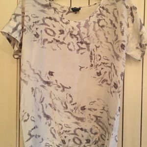 Printed silk top, fine fabric, CLUB MONACO